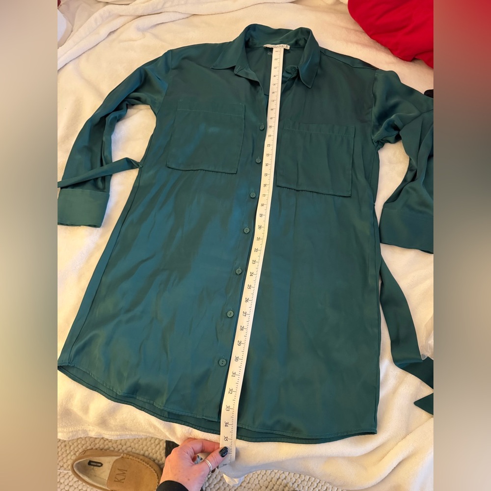 Abercrombie and Fitch satin shirt dress - Picture 7 of 16